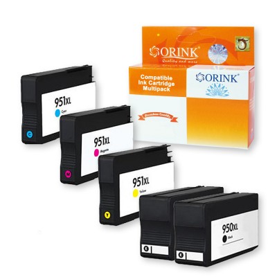 HP950XL+HP951XL 5db-os Color-Színes Patroncsomag ORINK (utángyártott)