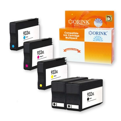 HP932XL+HP933XL 5db-os Color-Színes Patroncsomag ORINK (utángyártott)