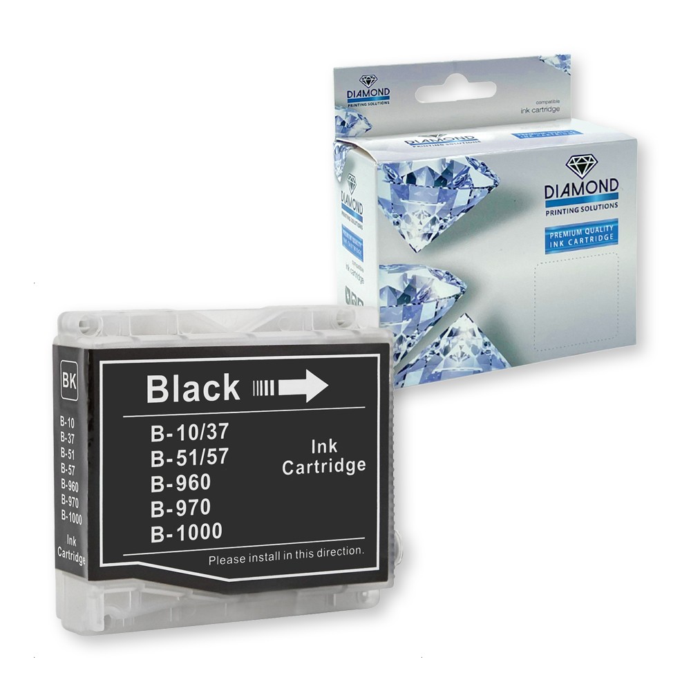 BROTHER LC1000/LC970 Black-Fekete Patron DIAMOND (utángyártott)